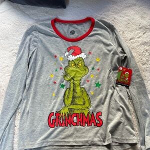 The Grinch Gray Pajama Top